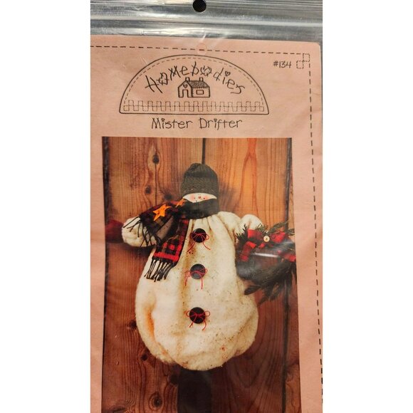 Homebodies Mister Drifter Snowman Craft Pattern #134 15" Festive Holiday Decor - Picture 4 of 5